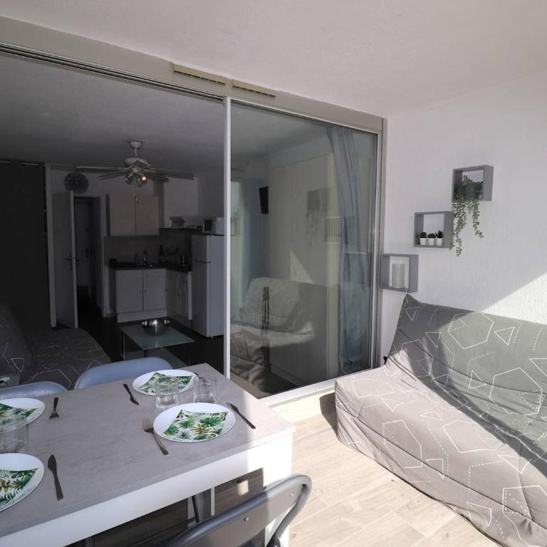 Studio Cabine 6 Pers. avec Terrasse, Loggia et Parking Privé à 2 Pas de la Plage - FR-1-307-234 - Studio - 10