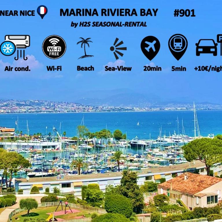 #901 MARINA RIVIERA BAY - Studio vue Mer et Port Panoramique - Appartement - Vue sur Mer - 1