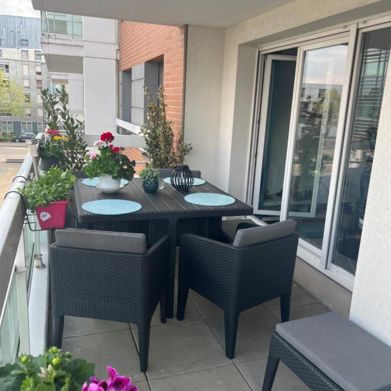 Appartement haut standing F2 Rivetoile Strasbourg centre parking gratuit terrasse - Appartamento con 1 Camera da Letto - 9