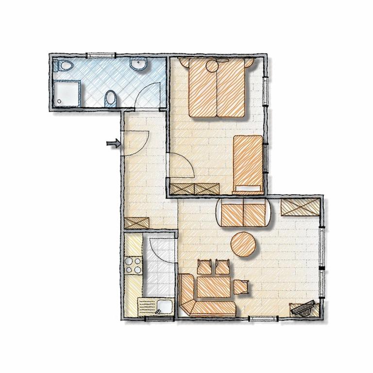 Residence Hofer - Appartamento con 1 Camera da Letto - 1
