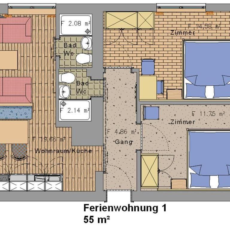 Ferienwohnungen Foidlhof - Apartment mit Dusche - 5