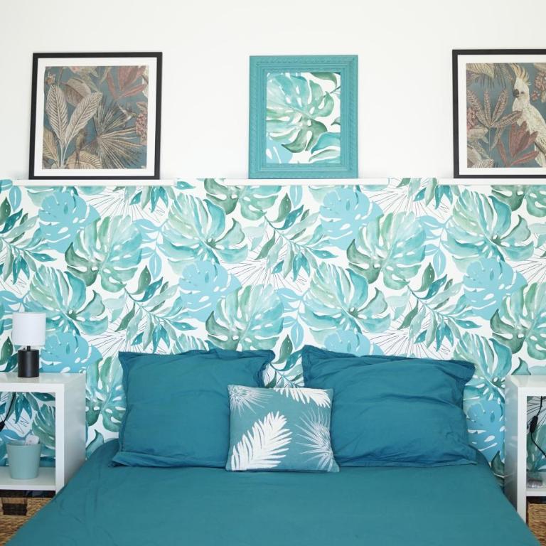 Les Volets Bleus - Chambre Double - Vue sur Piscine - 1