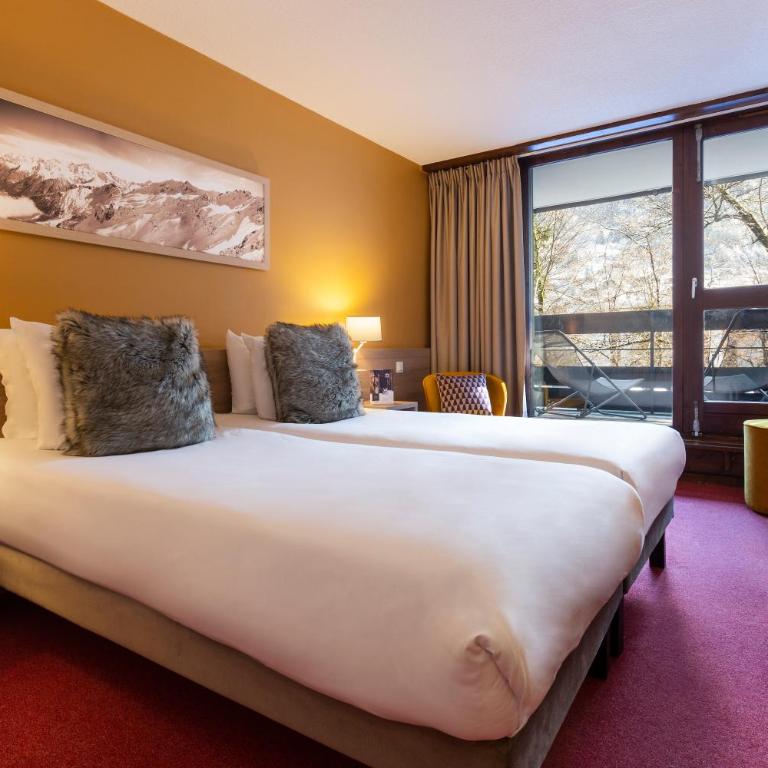 SOWELL HOTELS Mont Blanc et SPA - Chambre Lits Jumeaux - Vue sur Montagne - 6