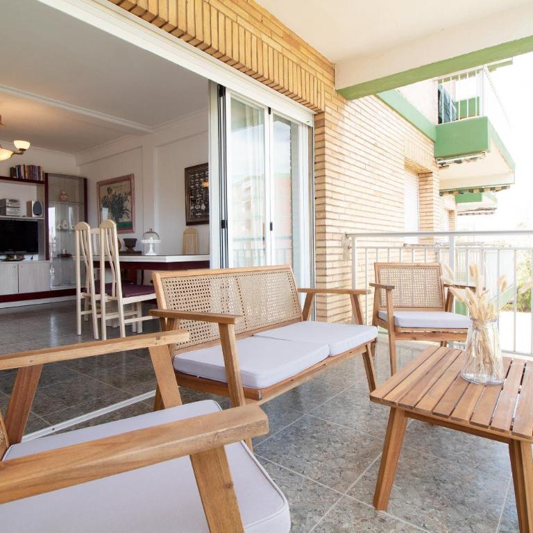 Global Vacacional, Apartamento con terraza y piscina a un paso de la playa - Apartment - 11
