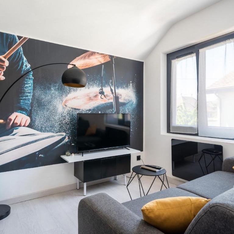 Life is music - Casa Vostra - CAUTION 800 EUR & ID requises - Gaillard proche tramway-frontière - Appartement 1 Chambre - 4