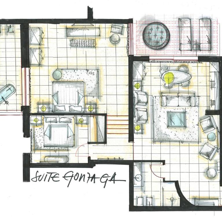 Palazzo della Scala Hotel - Luxury Suites & Spa - Two-Bedroom Suite with Whirlpool and Lake View - 9