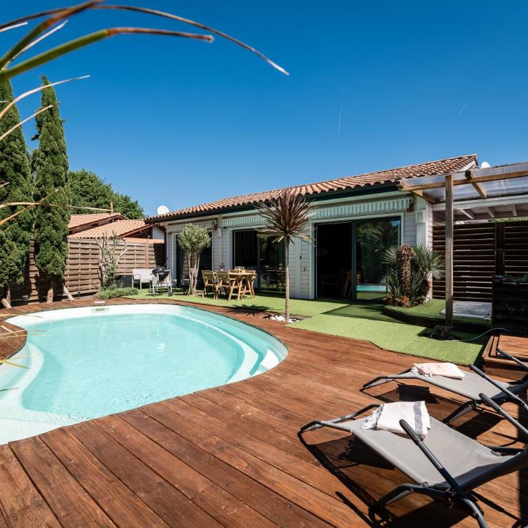 Villa Eden Bleu - Piscine et jacuzzi privé - Logement classé 4 étoiles - Maison de Vacances - 17