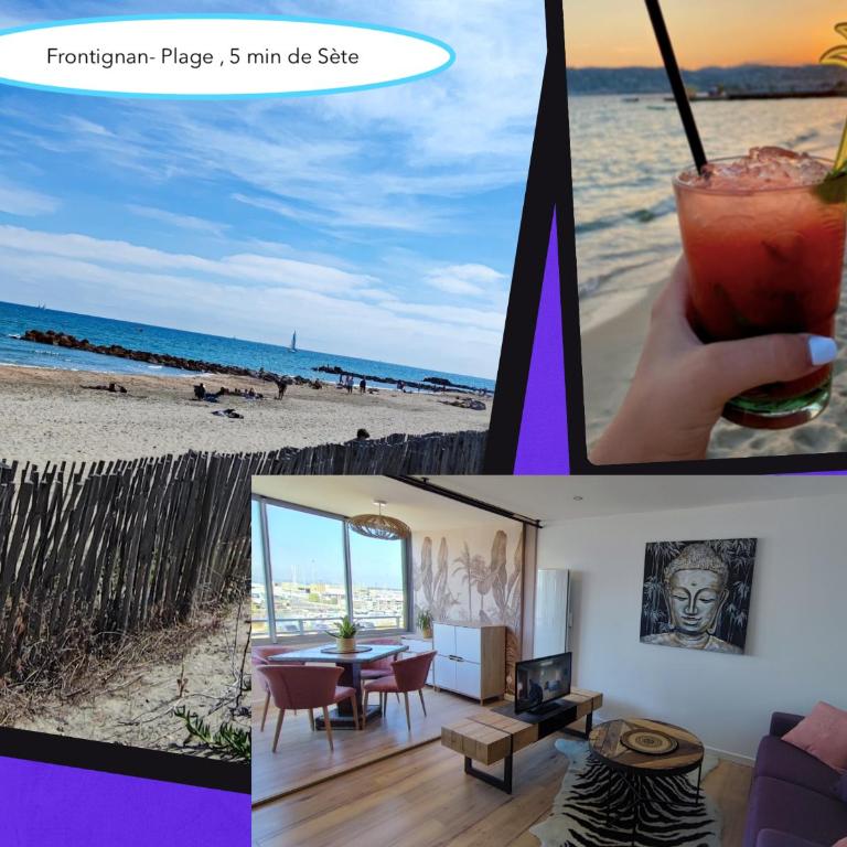 La Perle Bleue, 100 m de la plage, parking, wifi - Appartement - Vue sur Mer - 1