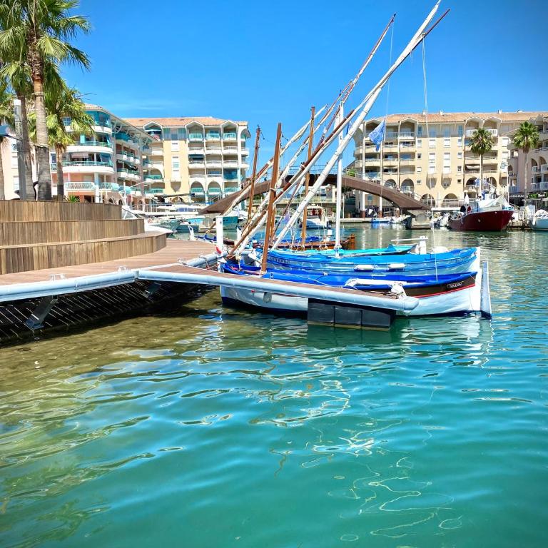 Port-Fréjus, LE CONSUL, appartement 2 pièces climatisé, terrasse & parking - Appartamento con 1 Camera da Letto - 57