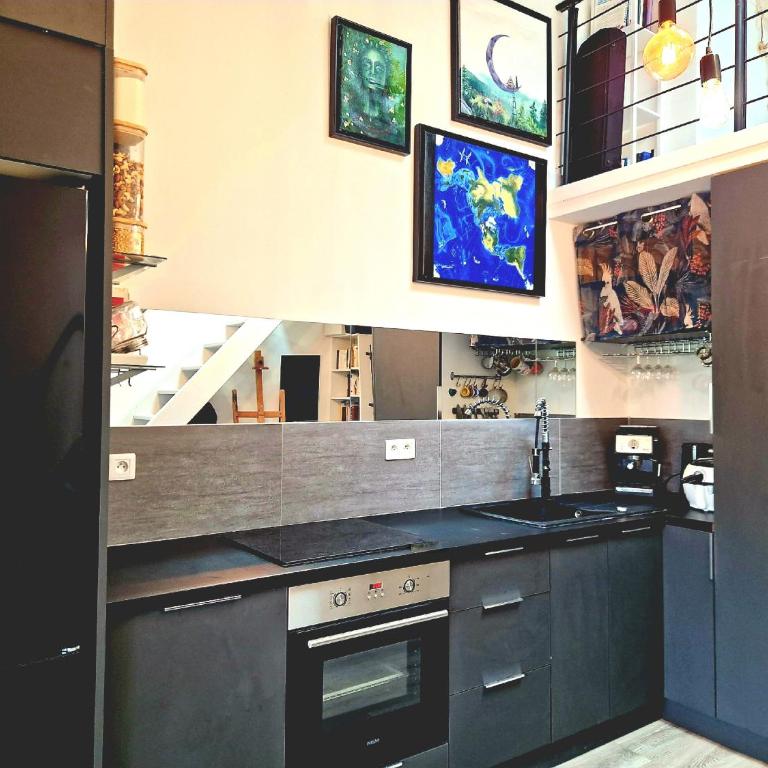 Studio mezzanine entier à 5min de la plage et de St tropez - Appartement 1 Chambre - 17