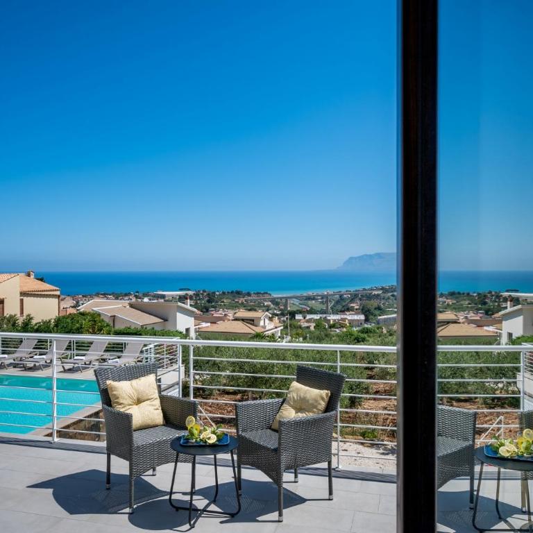 Villa Maria con piscina e vista mare - Camera Deluxe Matrimoniale con Vista Mare - 12