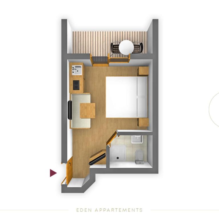 Eden Appartements - Studio-Apartment (2 Erwachsene) - 4