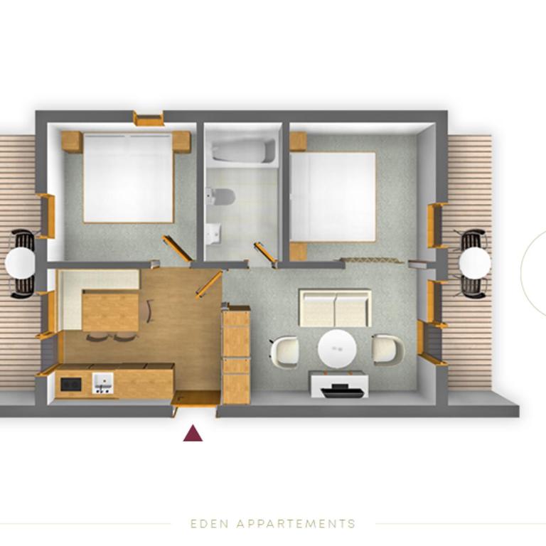 Eden Appartements - Apartment mit 2 Schlafzimmern (4 Erwachsene) - 7