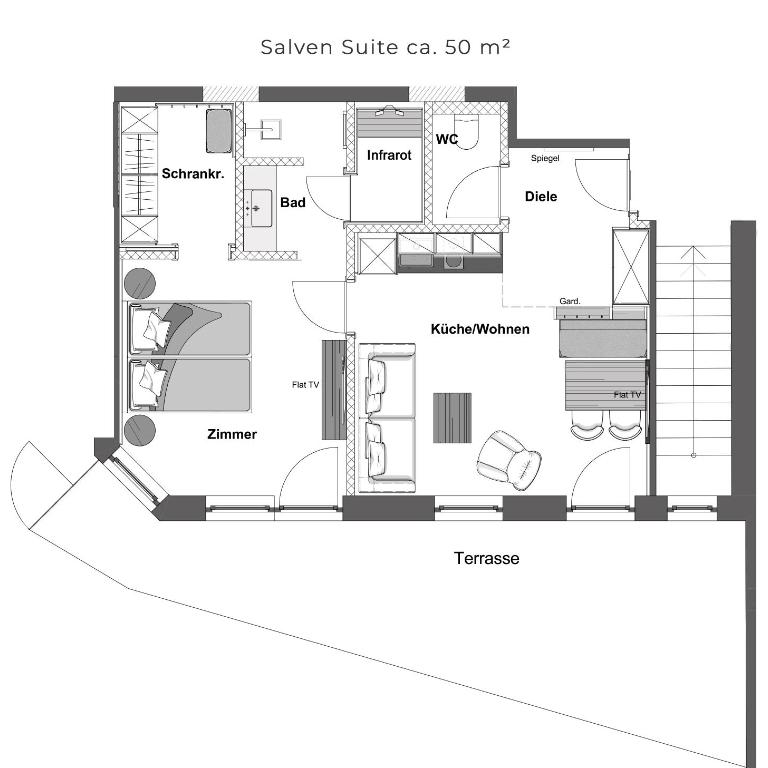 Hotel AlpenSchlössl - Suite mit 1 Schlafzimmer - 10