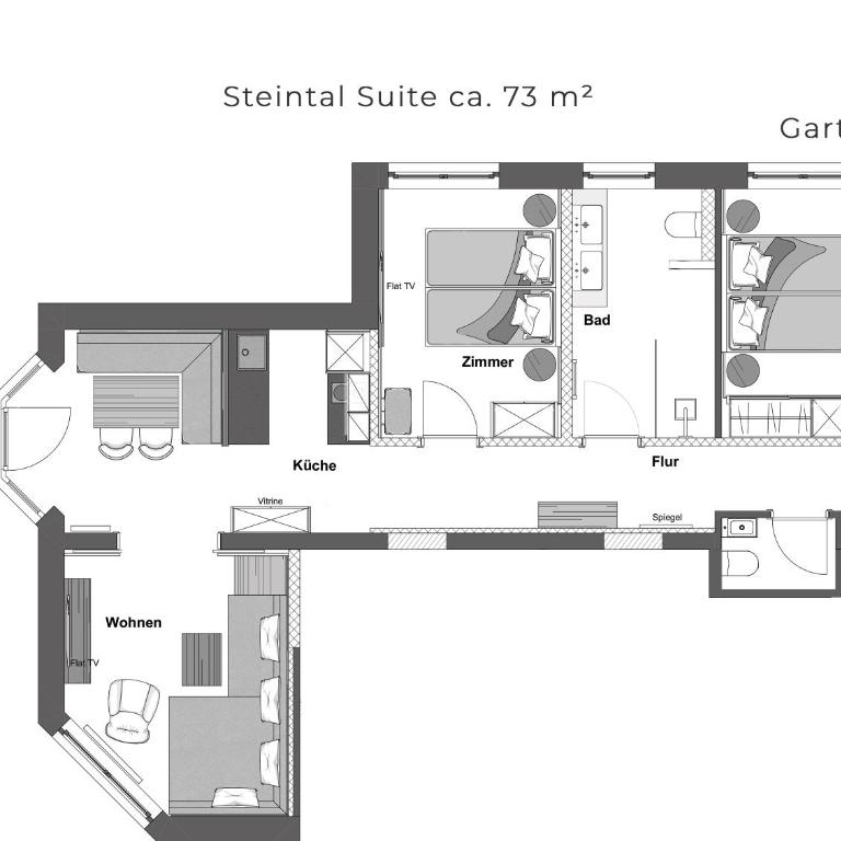 Hotel AlpenSchlössl - Suite mit 2 Schlafzimmern - 11