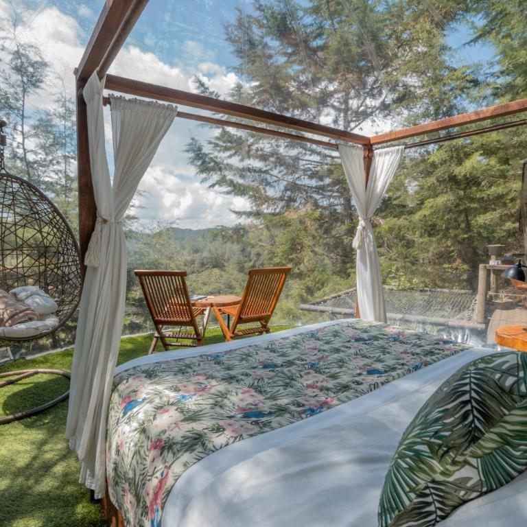 BubbleSky Glamping 40 min from Medellin - Habitación Doble con bañera de hidromasaje - 13
