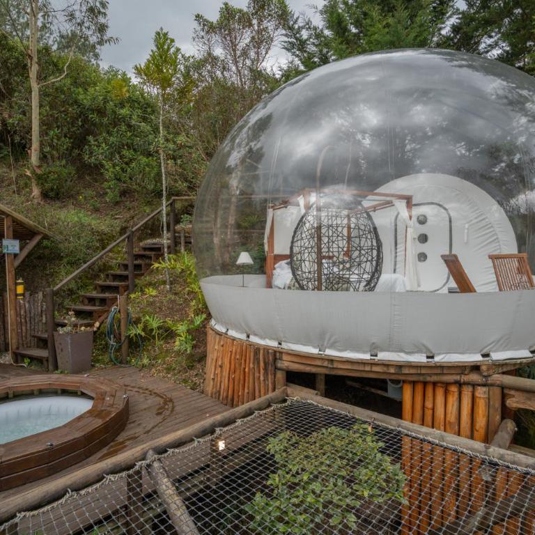 BubbleSky Glamping 40 min from Medellin - Habitación Doble Estándar - 9