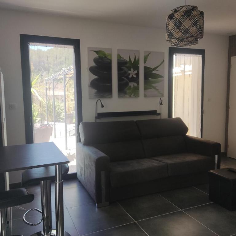 Villa Maya Blanca entre côte d́́́ Azur et gorges du Verdon et recharge voiture électrique - Studio - Vue sur Piscine - 16
