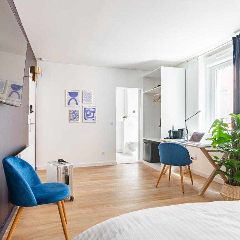 Calme & Chic bleu - Proche gare et centre - Appartement 1 Chambre - 3