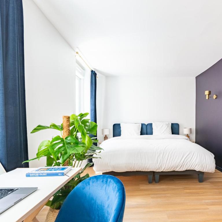 Calme & Chic bleu - Proche gare et centre - Appartement 1 Chambre - 2