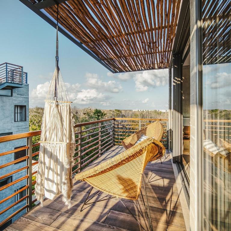 Luxury 2BR Penthouse Tulum Private Pool Cenote - Double Room with Balcony - 6