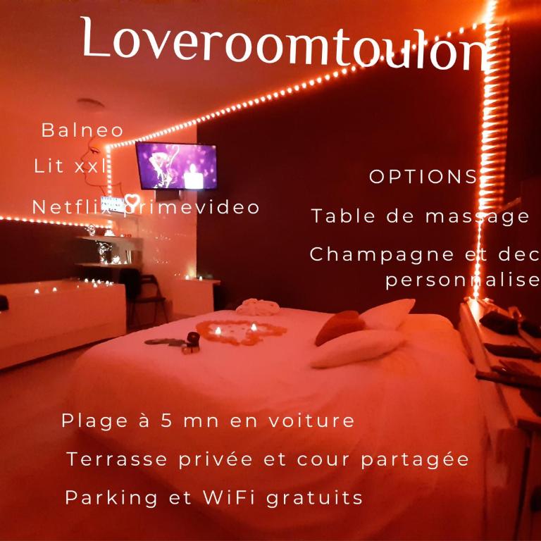 la loveRomantique chez loveroomtoulon, parking et wifi gratuits - Appartement 1 Chambre - 2