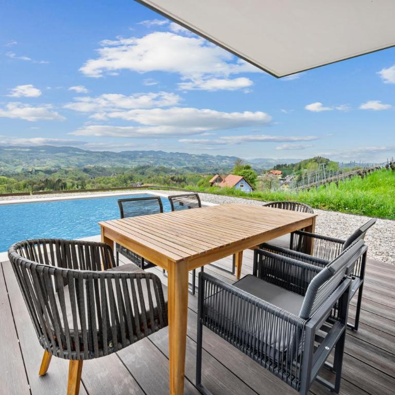 Luxus Chalet Moritz mit Poolnutzung - Apartment mit Blick auf die Berge - 12