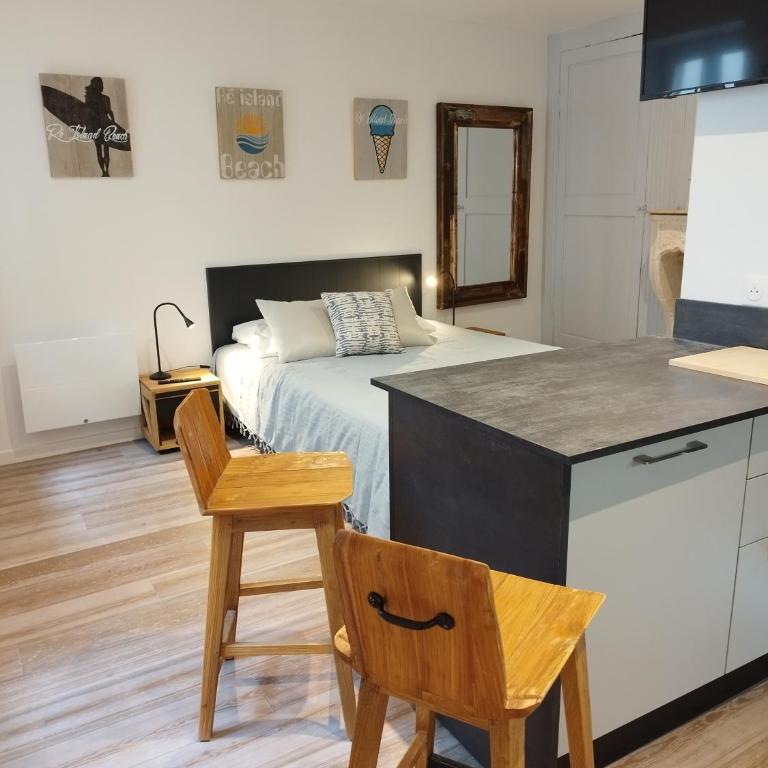 Le St Louis Chambre aménagée avec cuisine N°4 - Studio Lit Queen-Size - 5