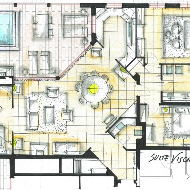 Palazzo della Scala Hotel - Luxury Suites & Spa - Three-Bedroom Suite with Whirlpool and Lake View - 1