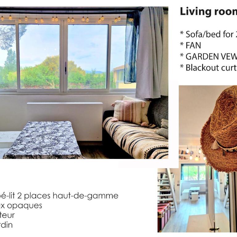 Studio mezzanine entier à 5min de la plage et de St tropez - Appartement 1 Chambre - 4