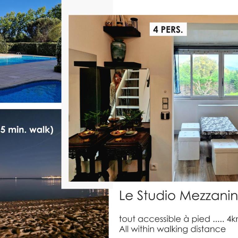 Studio mezzanine entier à 5min de la plage et de St tropez - Appartement 1 Chambre - 1
