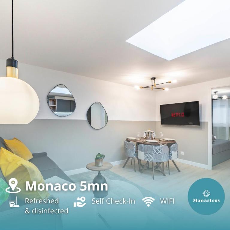 Monaco 5mn à pied - Hypercentre - AR - Appartement 2 Chambres - 1