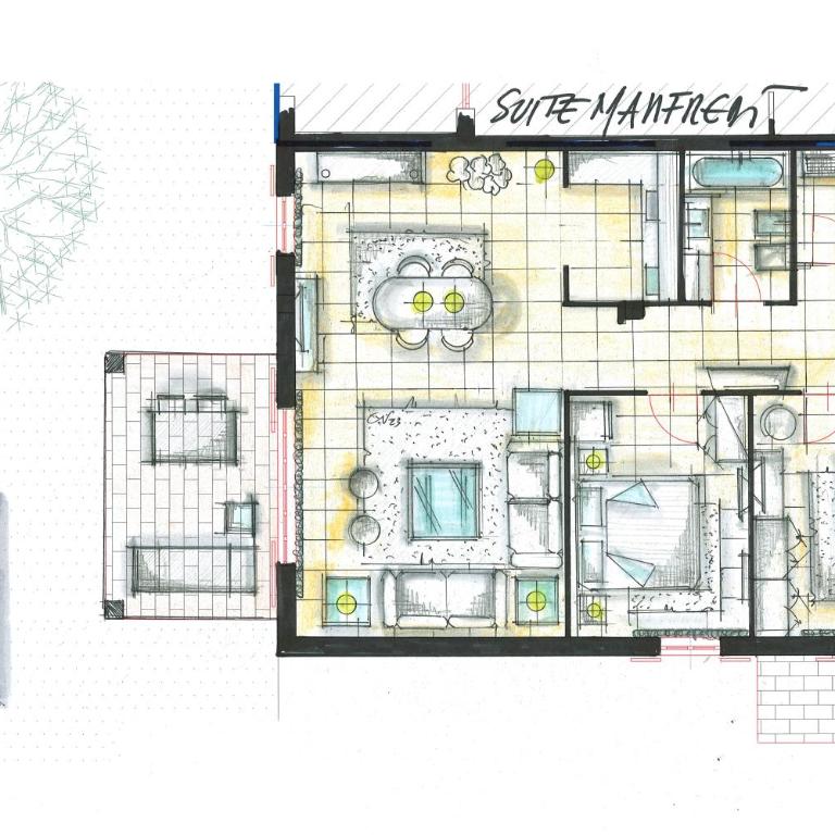 Palazzo della Scala Hotel - Luxury Suites & Spa - Two-Bedroom Suite with Private Pool and Garden - 1