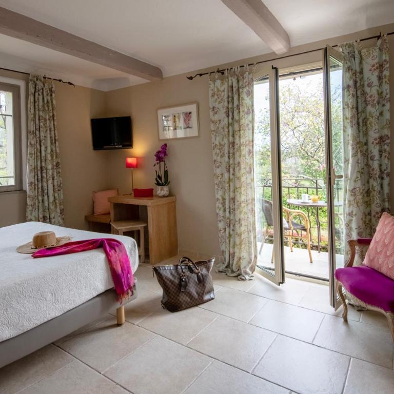 Hotel Les Messugues - Chambre Double de Luxe avec Terrasse ou Balcon - 10