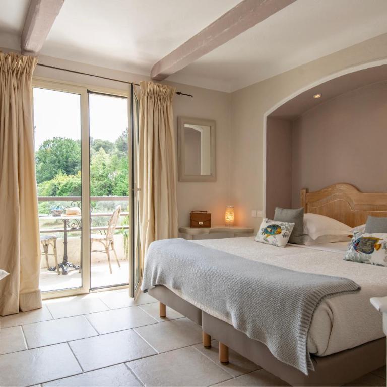 Hotel Les Messugues - Chambre Double de Luxe avec Terrasse ou Balcon - 12