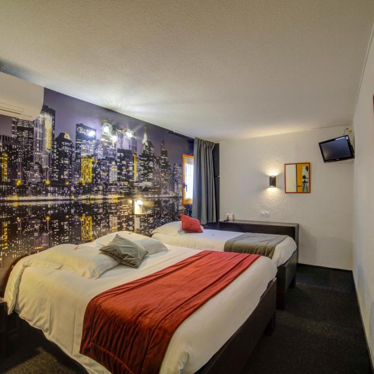 Hôtel The Originals Access, Bourges Nord Saint-Doulchard - Chambre Triple avec 1 Lit Double et 1 Lit Simple - 2