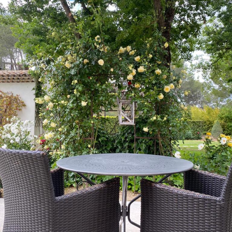 La Bastide des Rosiers - Chambre Lits Jumeaux Supérieure - Vue sur Jardin - 17
