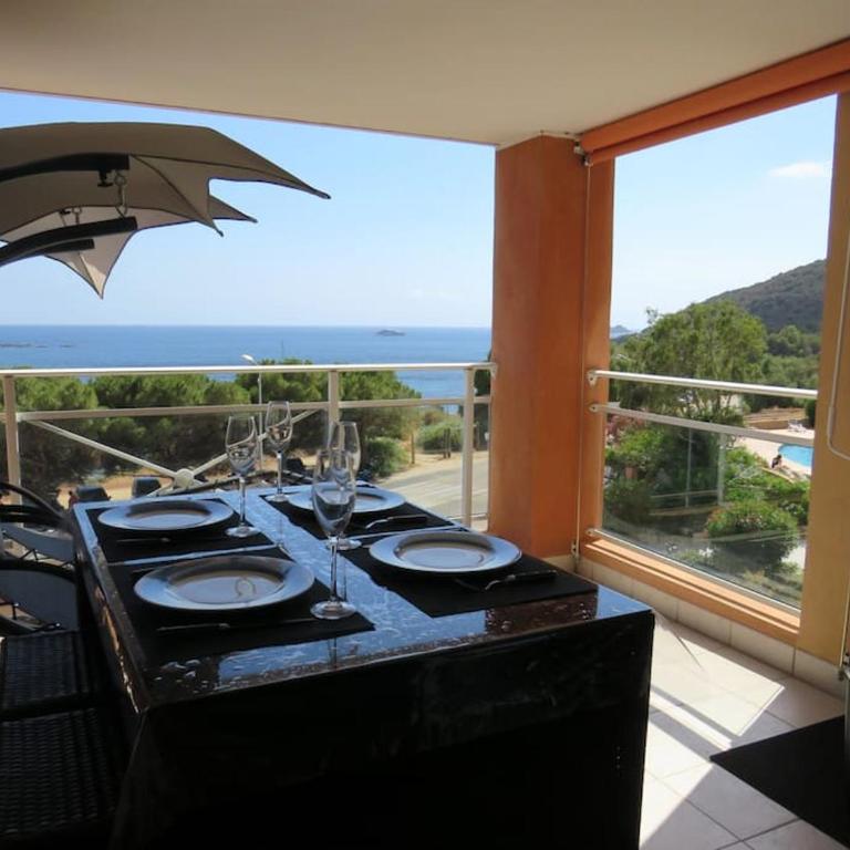 Bel app T2 en bord de Mer vue Sanquinaires piscine - Appartement 1 Chambre - 1