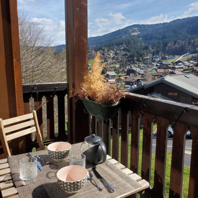 Studio avec petit balcon et cheminée - Grand Massif - Estudio con vistas a las montañas - 10