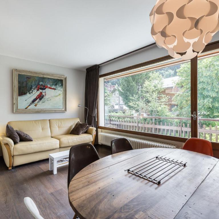 Studio confortable au centre de Megève avec balcon et parking - FR-1-453-110 - Estudio - 2