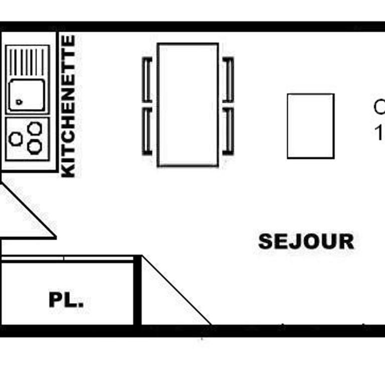 Studio Les Saisies 4 pers proche commerces, exposition sud - Appartement 1 Chambre - 3