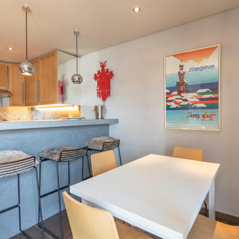 Charmant 3 pièces en plein centre de Megève avec terrasse, 2 chambres et toutes commodités - FR-1-453-268 - Appartement (4 Adultes) - 6