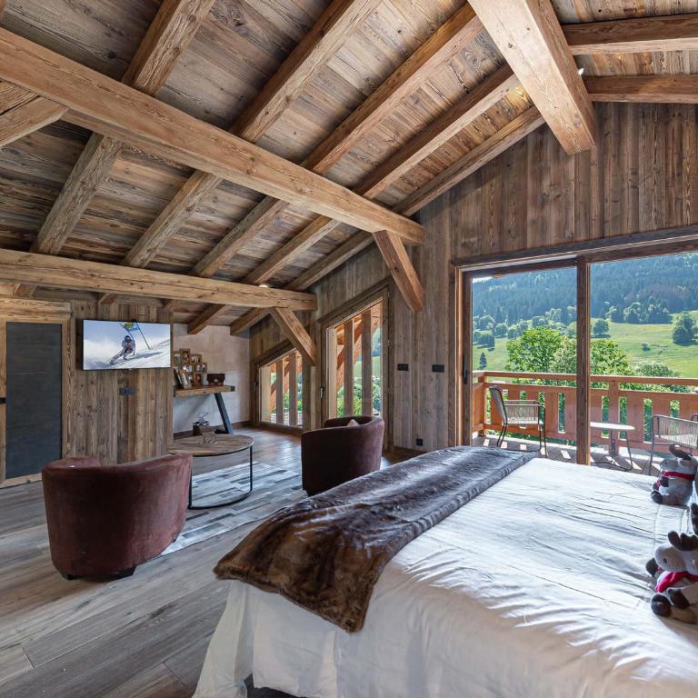 Chalet Luxe 12 Pers. Face aux Pistes avec Skiroom, Garage, Salle de Sport et Services Inclus - Chalet 3 Chambres - 10