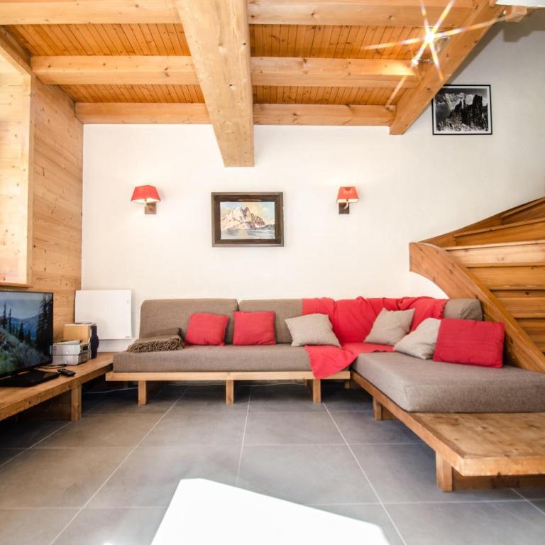 Chalet mitoyen aux pieds des pistes pour 6 pers., animaux admis, à Chamonix - FR-1-343-225 - Chalet - 1