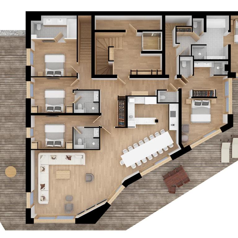 Grand duplex 14 personnes à Méribel, sauna inclus - FR-1-566-11 - Appartement (14 Adultes) - 10