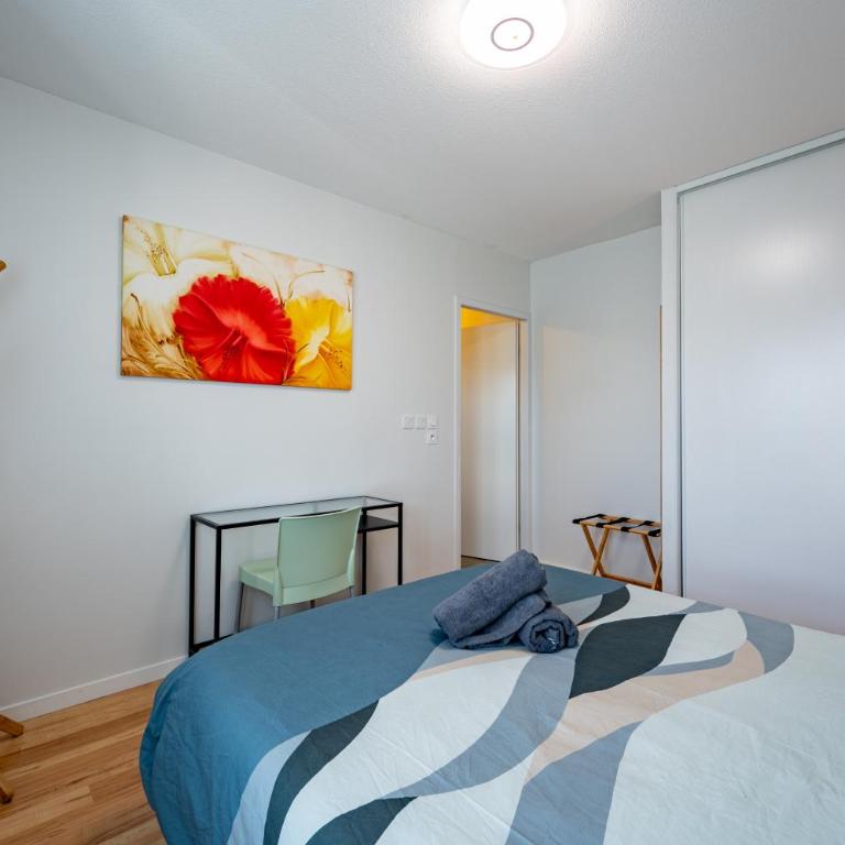 Le Saint Exupéry - T3 Centre Ville Avec Balcon + Parking Gratuit - Apartment mit 2 Schlafzimmern - 6