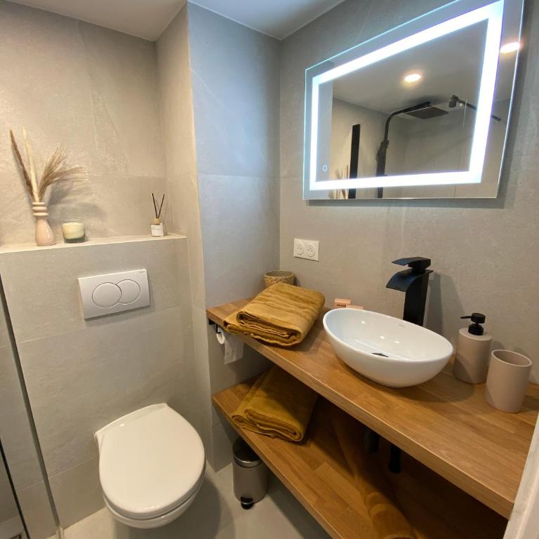 Appartements neuf - Frontière de Monaco - clim - WIFI - Studio avec mezzanine - 11
