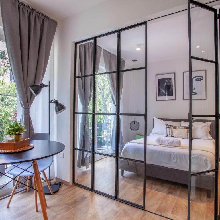 Bright & sweet unit in the heart of Polanco. - Habitación Doble Deluxe con balcón - 18