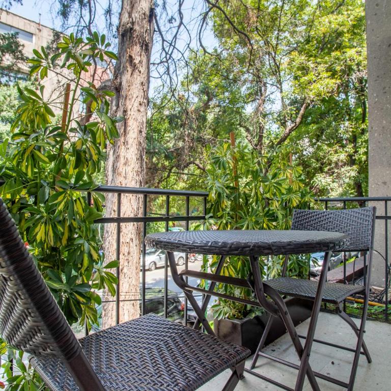 Bright & sweet unit in the heart of Polanco. - Habitación Doble Deluxe con balcón - 13
