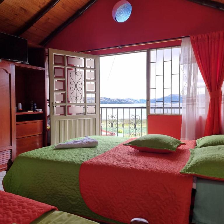 Hospedaje Villa Isabel - Deluxe Double Room with Balcony and Sea View - 1